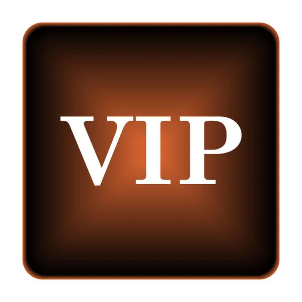 Ícone Vip Botão Internet Fundo Branco — Fotografia de Stock