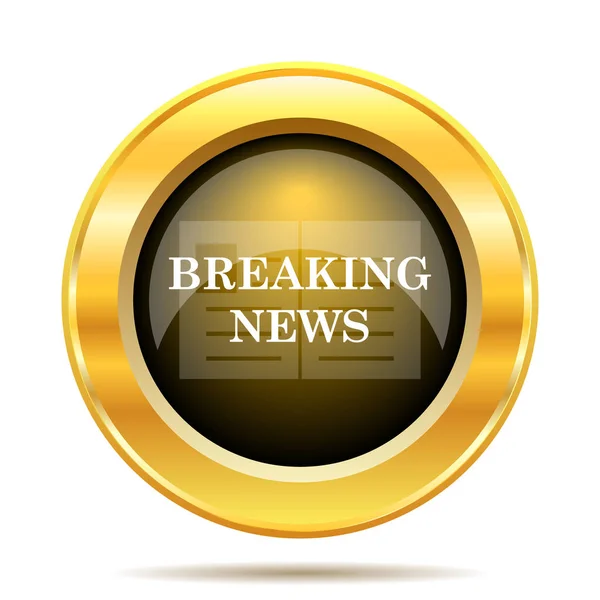 Breaking news icon — Stock Photo, Image