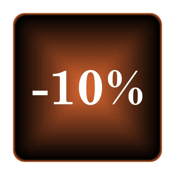 10 per cento icona di sconto — Foto Stock