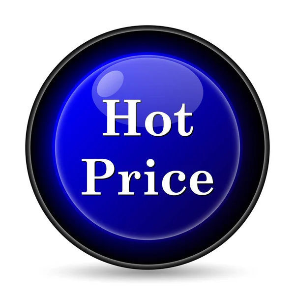 Hot Price Icon Internet Button White Background — Stock Photo, Image