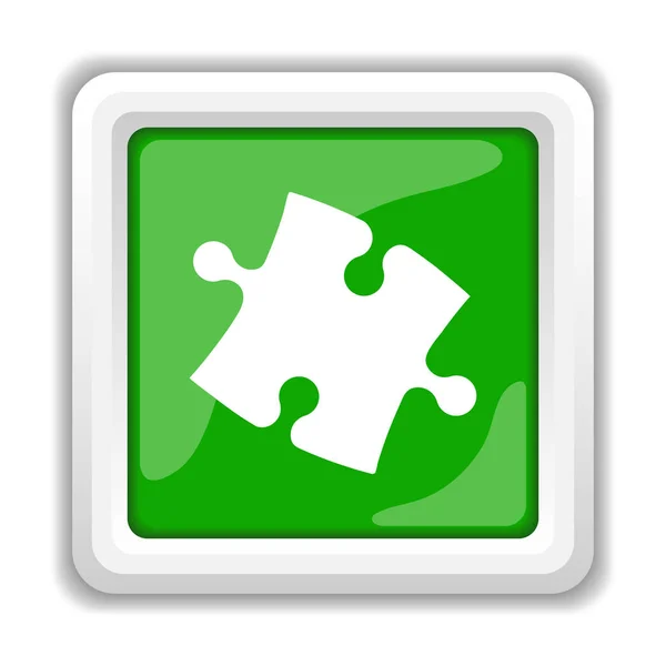 Puzzle Piece Icon Internet Button White Background — Stock Photo, Image
