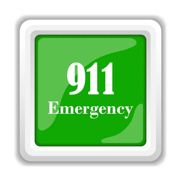 911 Emergency Icon Internet Button White Background — Stock Photo, Image