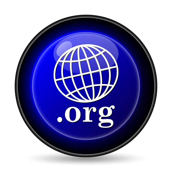 Org Icon Кнопка Интернет Белом Фоне — стоковое фото