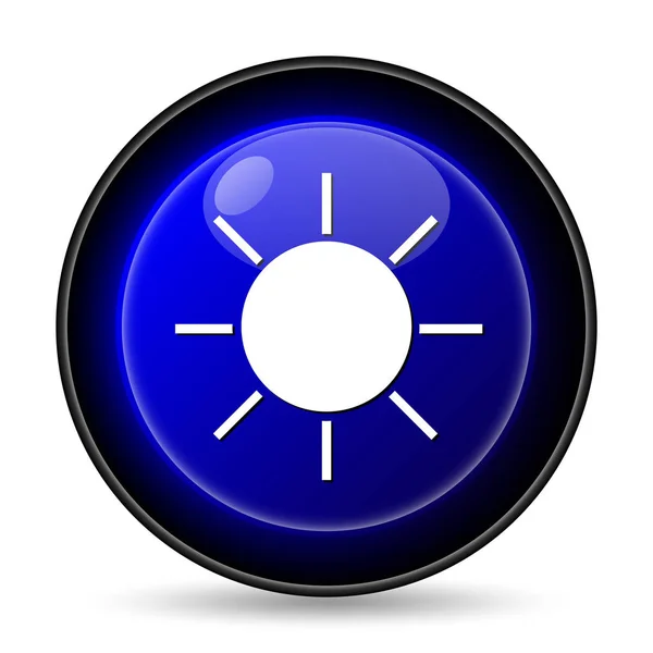 Sun Icon Internet Button White Background — Stock Photo, Image