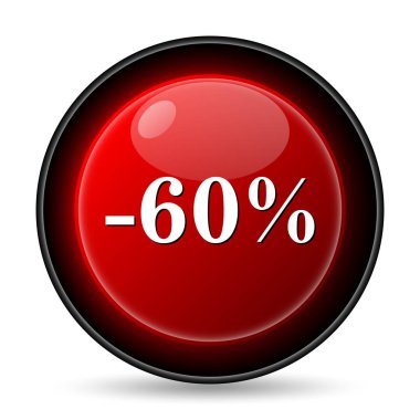 yüzde 60 indirim simgesi