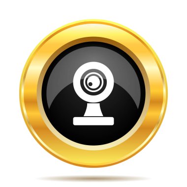 Webcam kutsal kişilerin resmi. Beyaz arka plan üzerinde Internet düğmesi