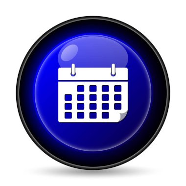 Takvim simgesini. Beyaz arka plan üzerinde Internet düğmesi
