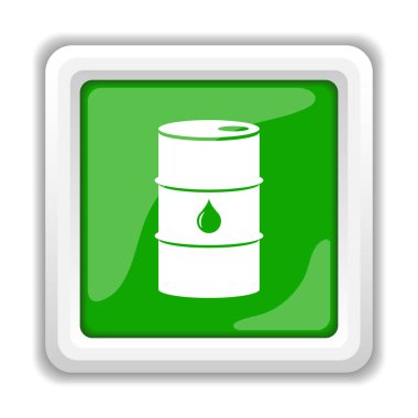 Petrol varil simgesi. Beyaz arka plan üzerinde Internet düğmesi