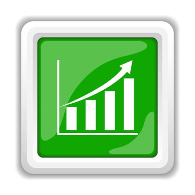 Grafik simgesini. Beyaz arka plan üzerinde Internet düğmesi