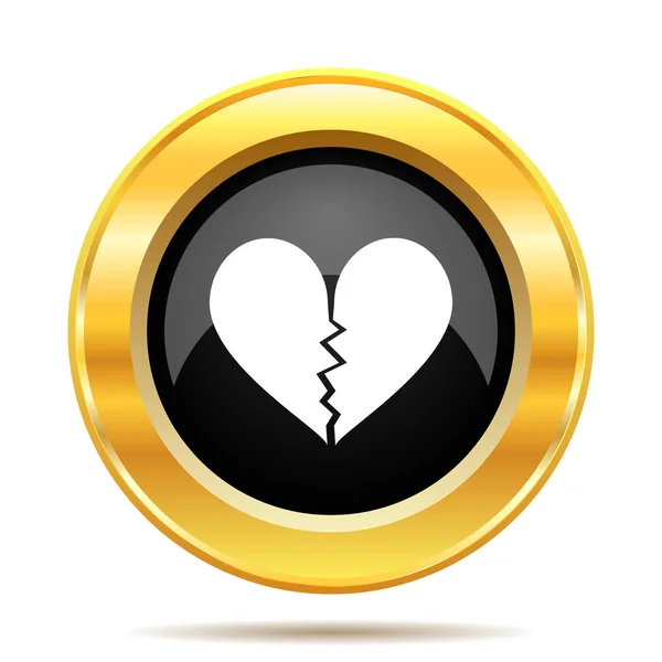 Ikona złamanego serca — Zdjęcie stockowe