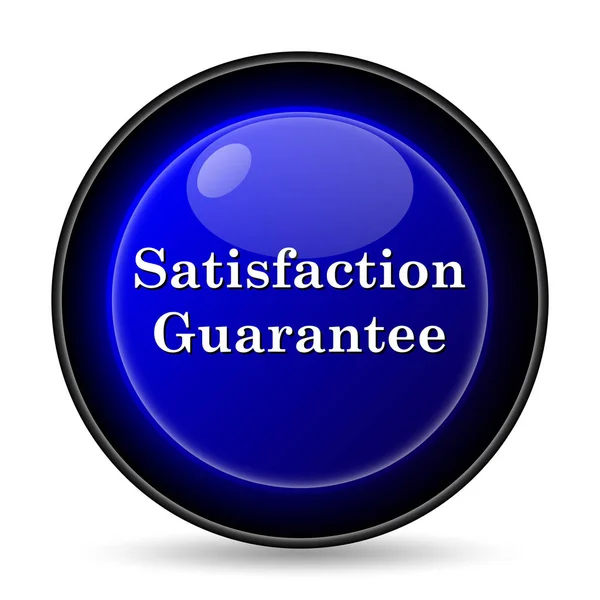 Satisfaction Guarantee Icon Internet Button White Background — Stock Photo, Image