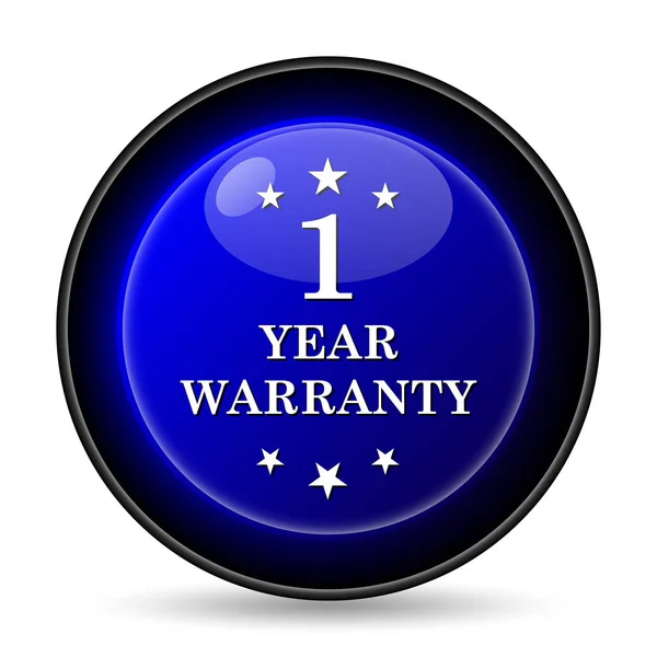 Year Warranty Icon Internet Button White Background — Stock Photo, Image