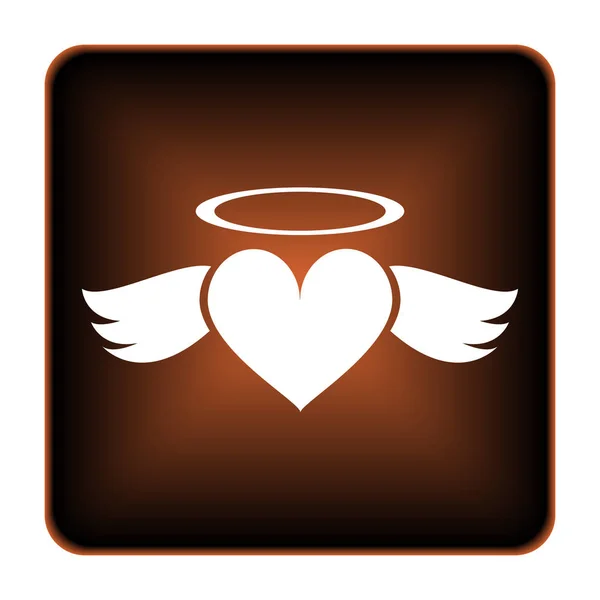 Corazón ángel icono — Foto de Stock