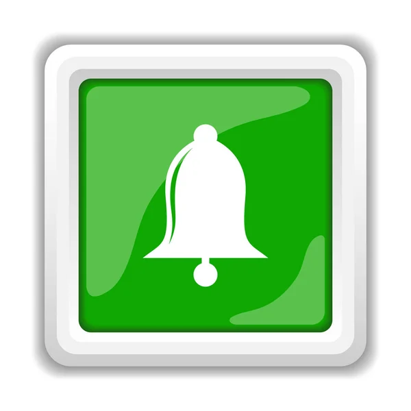 Ikona Dzwonka Przycisk Internet Białym Tle — Zdjęcie stockowe