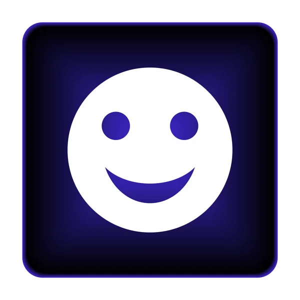 Smiley Icoon Internet Knop Witte Achtergrond — Stockfoto