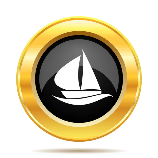 Zeilboot pictogram — Stockfoto
