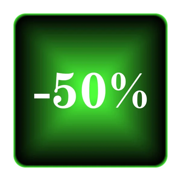 50 por ciento icono de descuento —  Fotos de Stock
