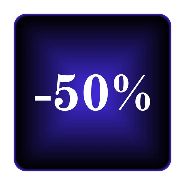 50 % sleva ikona — Stock fotografie
