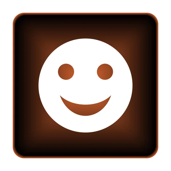 Smiley Icoon Internet Knop Witte Achtergrond — Stockfoto