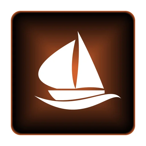 Zeilboot pictogram — Stockfoto