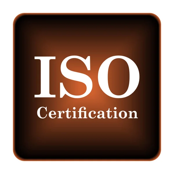 Ícone de certificação iso — Fotografia de Stock