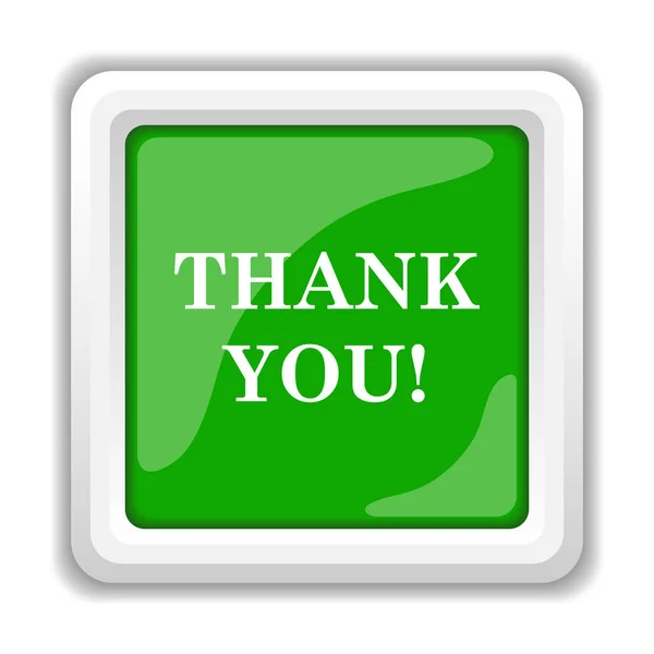 Thank You Icon Internet Button White Background — Stock Photo, Image