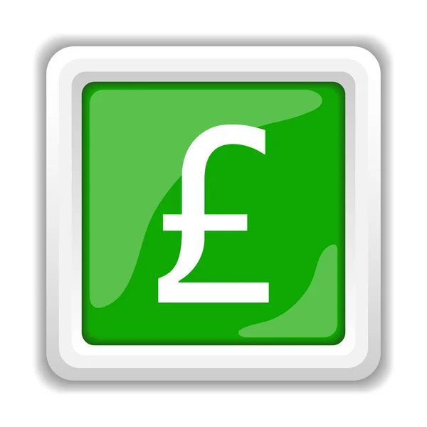 Pfund Symbol Internet Taste Auf Weißem Hintergrund — Stockfoto