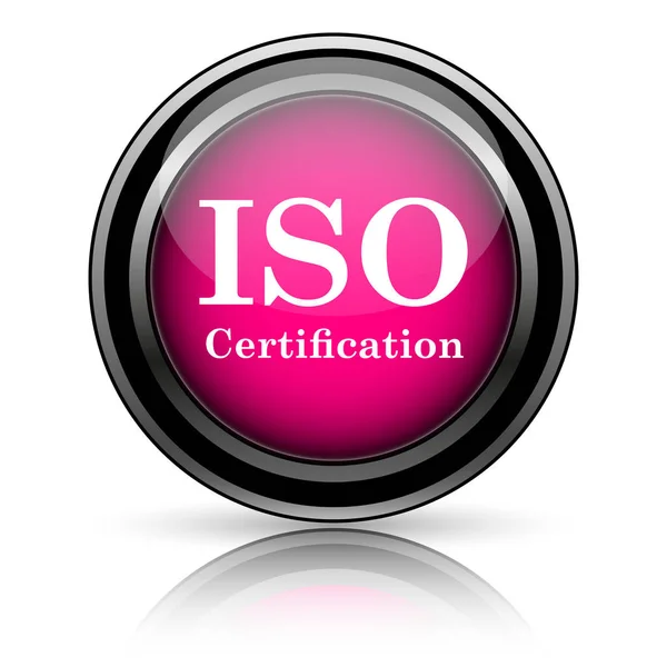 Icona di certificazione iso — Foto Stock