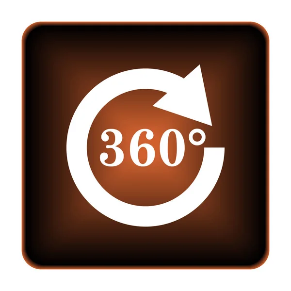 Reload 360 Pictogram Internet Knop Witte Achtergrond — Stockfoto