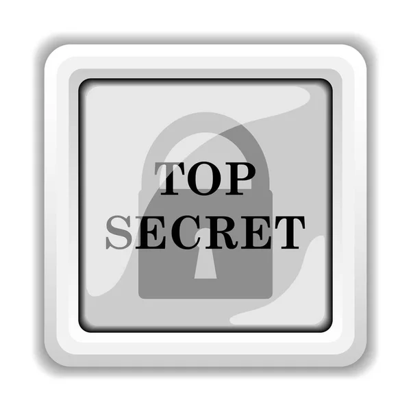 Топ Секретна Значок Інтернет Кнопки Білому Тлі — стокове фото