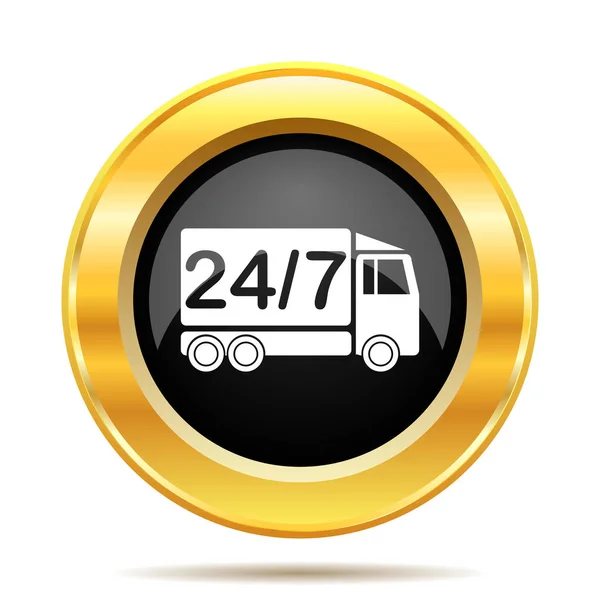 24 7 배달 트럭 아이콘 — 스톡 사진