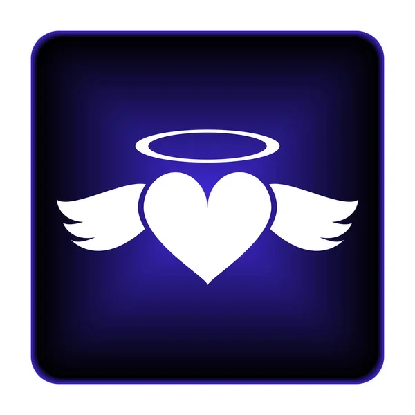 Hart angel pictogram — Stockfoto