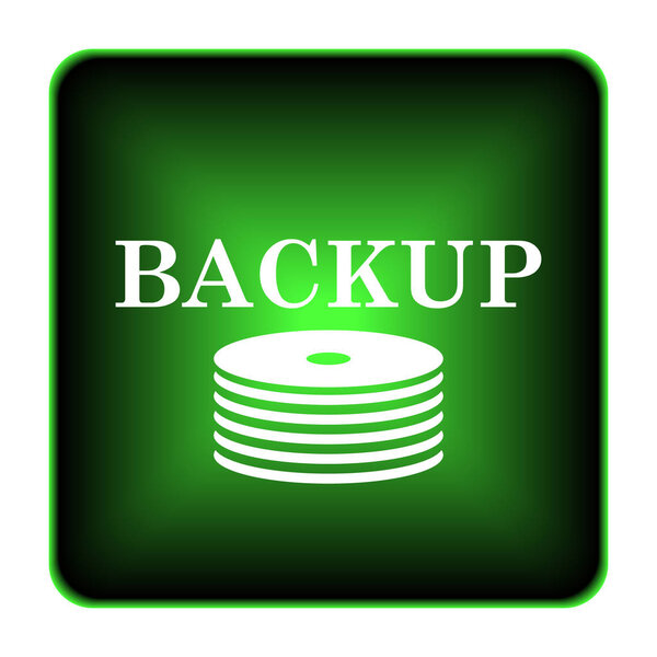 Запасной значок. Кнопка Интернет на белом фоне
