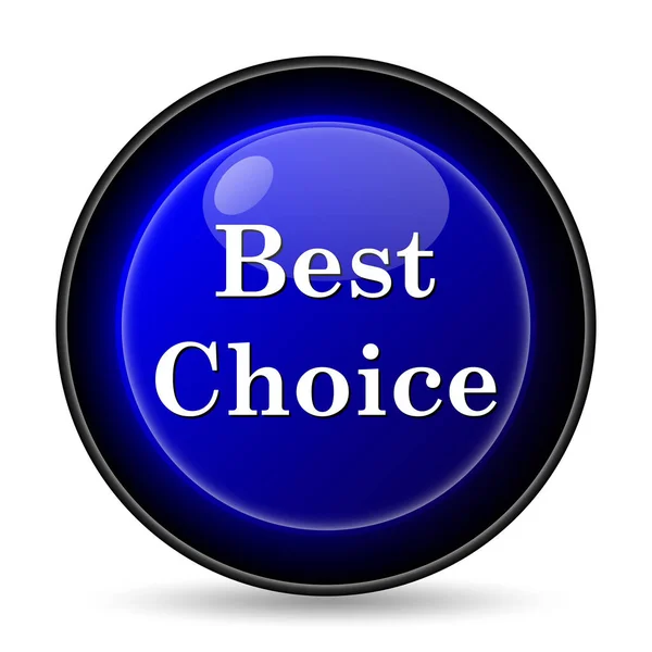 Лучший Выбор Значок Кнопка Интернет Белом Фоне — стоковое фото