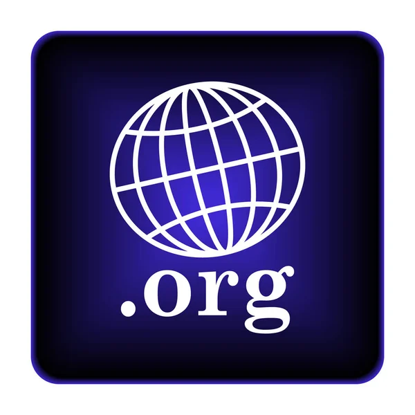 Icono Organización Botón Internet Sobre Fondo Blanco —  Fotos de Stock