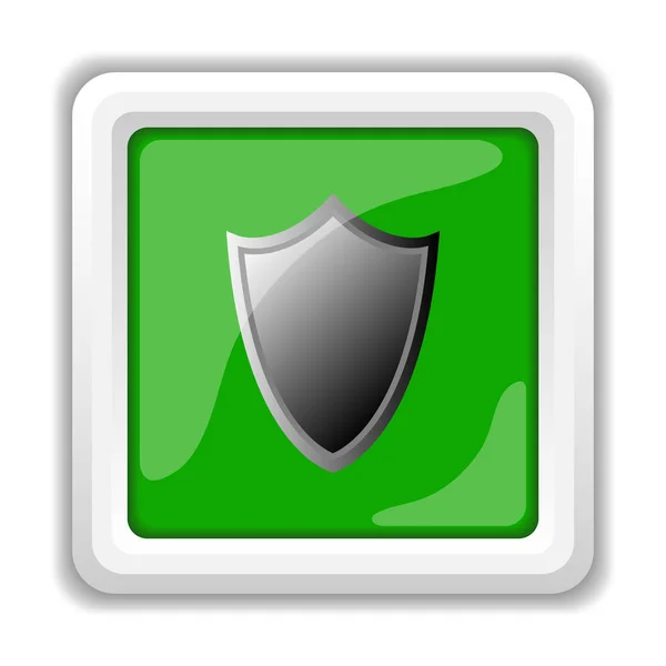 Shield Icon Internet Button White Background — Stock Photo, Image