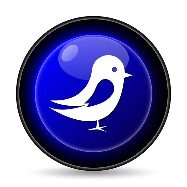 Bird Icon Internet Button White Background — Stock Photo, Image