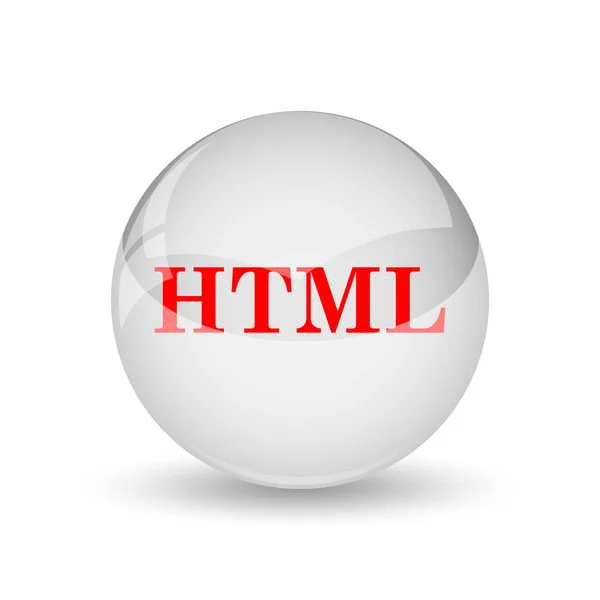 Html Εικονίδιο Κουμπί Internet Άσπρο Φόντο — Φωτογραφία Αρχείου