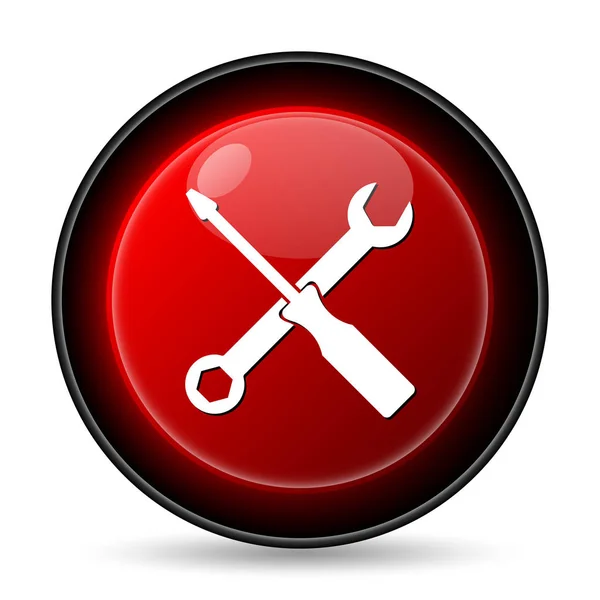 Tools Icon Internet Button White Background — Stock Photo, Image