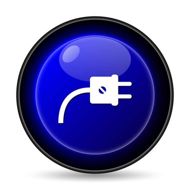 Tak simgesi. Beyaz arka plan üzerinde Internet düğmesi