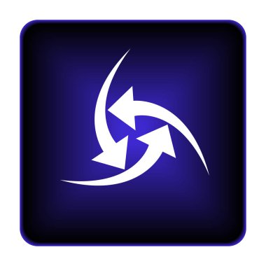 Simge değiştir. Beyaz arka plan üzerinde Internet düğmesi