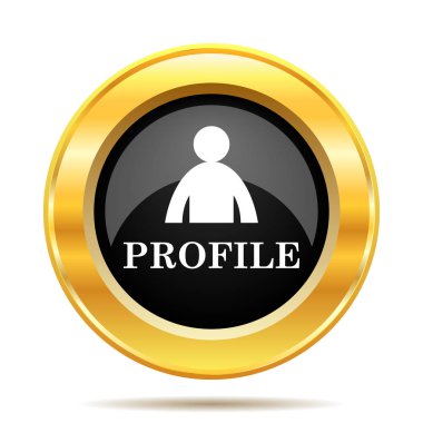 Profil simgesi. Beyaz arka plan üzerinde Internet düğmesi