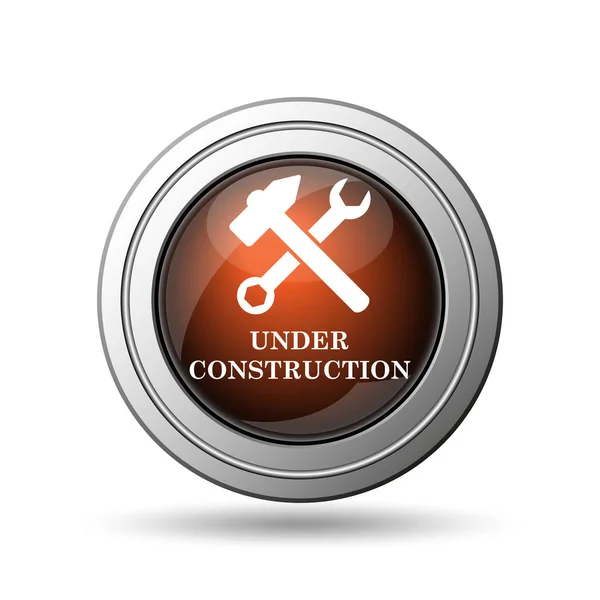 Construction Icon Internet Button White Background — Stock Photo, Image