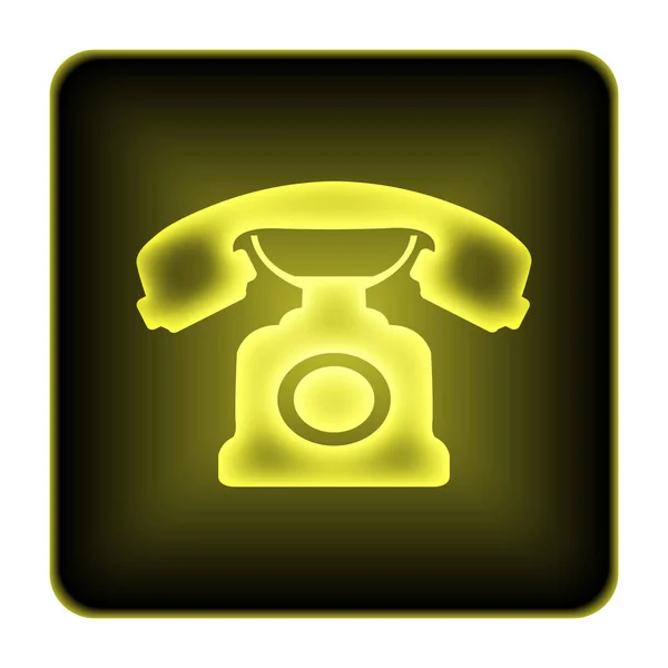 Phone Icon Internet Button White Background — Stock Photo, Image