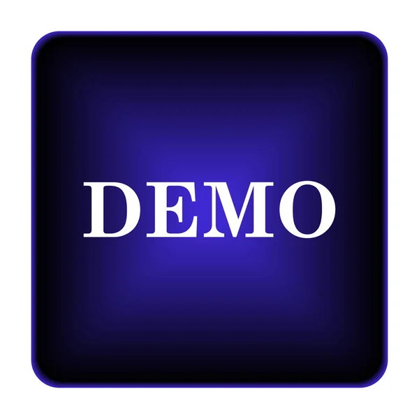 Demo Icon Internet Button White Background — Stock Photo, Image