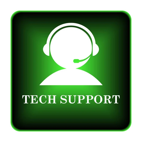 Tech Support Ikonen Internet Knappen Vit Bakgrund — Stockfoto