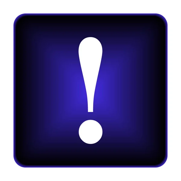 Attention Icon Internet Button White Background — Stock Photo, Image