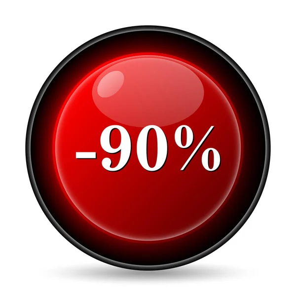 90 percent discount icon — Stock Photo, Image