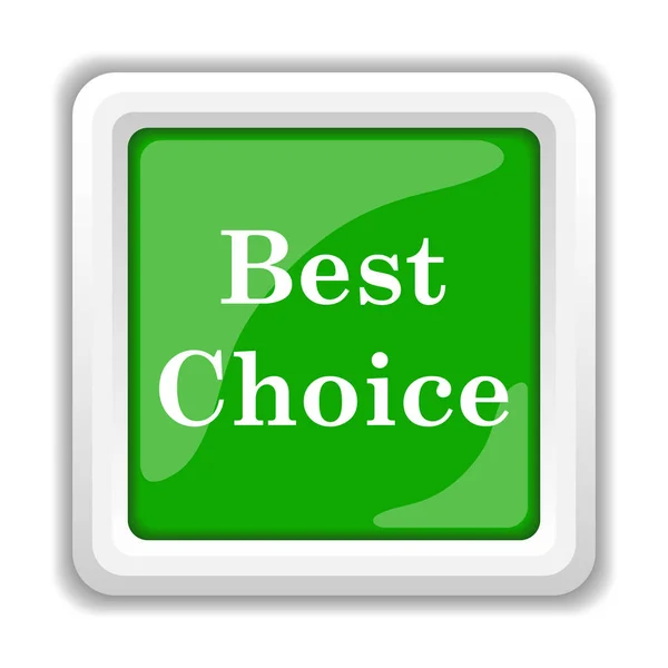 Ícone Melhor Escolha Botão Internet Fundo Branco — Fotografia de Stock