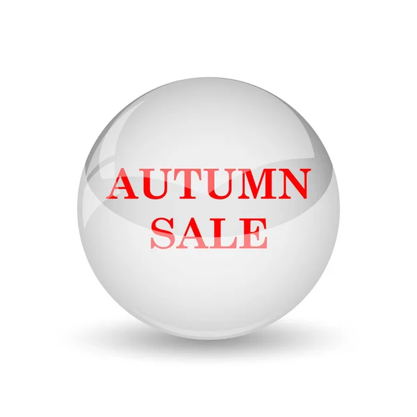 Autumn Sale Icon Internet Button White Background — Stock Photo, Image